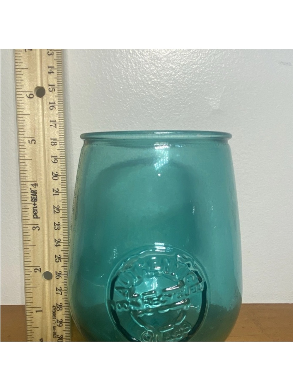 San Miguel Wine Glasses Authentic 100% Recycled Tumblers Blue 14 Oz, Set Of 6 - Picture 6 of 9